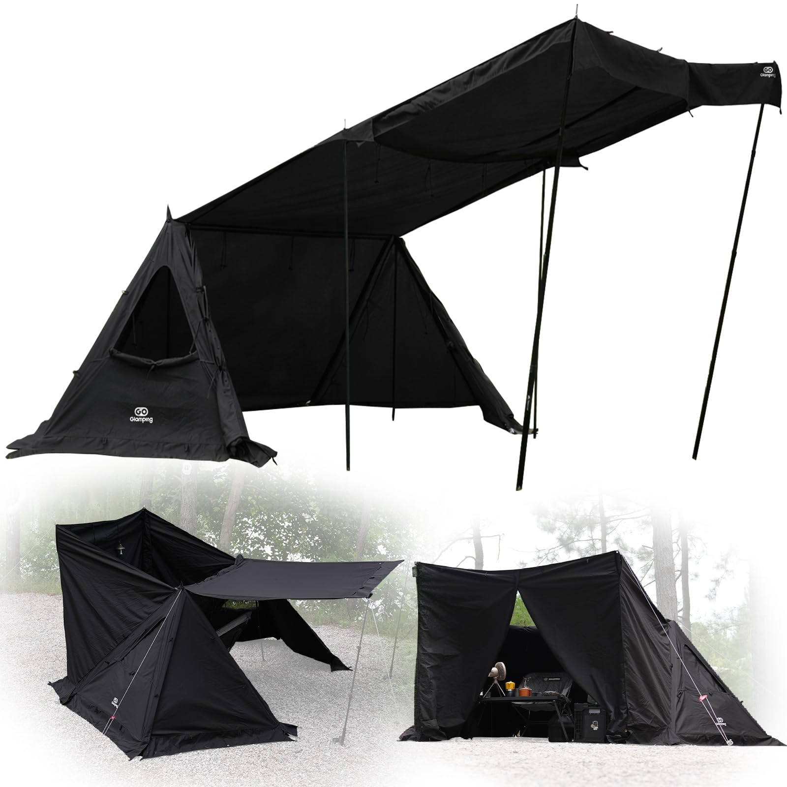 Amazon.co.jp: GOGlamping G・G PUP 2.0パップテントと前幕セット TC